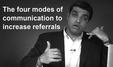 The four modes of communication to increase referrals